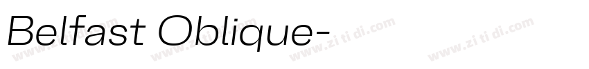 Belfast Oblique字体转换